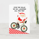 Recherche de humour cycliste cartes postales Santa claus