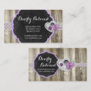 Recherche de dentelle romantique cartes visite Bois