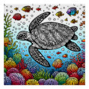 Recherche de sous marine art Tortue de mer