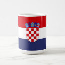 Recherche de drapeau croate tasses Bleu