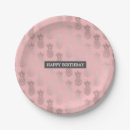 Recherche de motif girly assiettes en papier Moderne