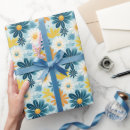Suche nach blaues blumenmuster geschenkpapier Natur
