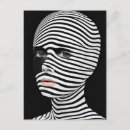 Recherche de visage humain cartes postales Noir et blanc