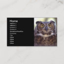 Recherche de hibou mignon cartes visite Faune