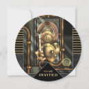 Recherche de coeur steampunk invitations Engrenages