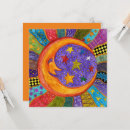 Recherche de planètes vœux cartes Coloré