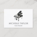 Recherche de instructeur de piano cartes visite Élégant