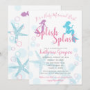 Recherche de sirène baby shower fille invitations Bébé