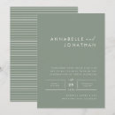 Recherche de vert sauge mariage invitations Moderne