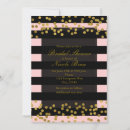 Recherche de faux rose gold confetti invitations Élégant