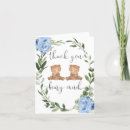 Recherche de nounours vœux cartes Baby shower jumeaux