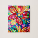 Recherche de peintures colorées puzzles Floral