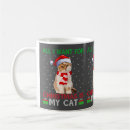 Recherche de noël de chat tasses Chaton mignon
