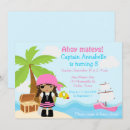Recherche de pirate fille invitations Coffre au trésor