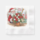 Recherche de claus serviettes Chapeau santa