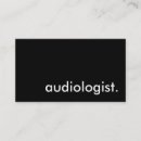 Recherche de audiologist cartes visite Professions