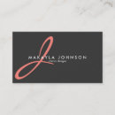 Suche nach moderner innenarchitekt visitenkarten Monogramm