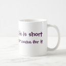 Recherche de la vie est courte tasses Café