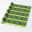 Recherche de drapeau du brésil papier cadeau Vert
