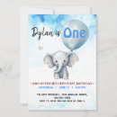 Recherche de blue elephant anniversaire invitations Aquarelle