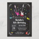 Recherche de rock star invitations Fête d'anniversaire de musique