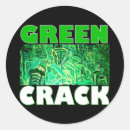 Recherche de fissures autocollants Vert