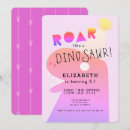 Recherche de de t rex anniversaire invitations Girl