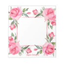 Recherche de cadre rose blocsnotes Floral