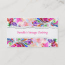 Recherche de 60s cartes visite Floral