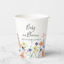 Recherche de baby shower gobelets papier Fleur sauvage
