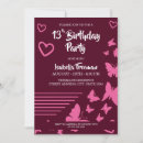 Recherche de silhouette papillon invitations Rose