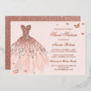 Recherche de foil 16ans anniversaire invitations Rose doré