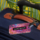 Recherche de col bagages étiquettes Rose