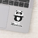 Recherche de panda noir et blanc autocollants Moderne