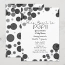 Recherche de pois noir et blanc invitations Moderne