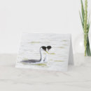 Recherche de oiseaux aquatiques vœux cartes Lac