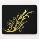 Recherche de conception luxe tapis souris Doré