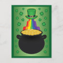 Recherche de trèfle quatre feuilles cartes postales Arc en ciel