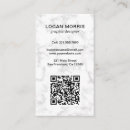 Recherche de marbre moderne cartes visite Code qr