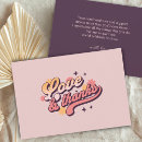 Recherche de love and thanks remerciements cartes Typographie