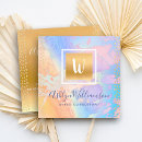 Recherche de monogramme abstrait cartes visite Chic