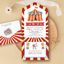 Recherche de animaux de cirque invitations Rétro