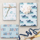 Recherche de anniversaire nautique papier cadeau Baby shower