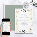 Recherche de vert et blanc invitations Bride