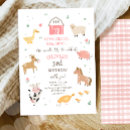 Recherche de animaux ferme invitations Fête d'anniversaire agricole