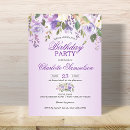 Recherche de lavande florale invitations Violet