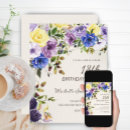 Recherche de pourpre jaune invitations Aquarelle