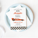 Recherche de red race car invitations Rouge