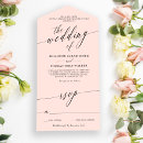 Recherche de rose et noir mariage invitations Minimaliste