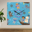 Recherche de bateau de pirate horloges Pour enfants